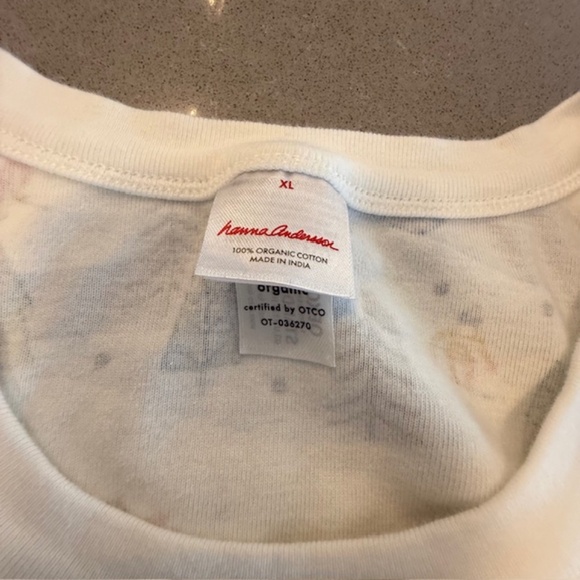 Women's Hanna Andersson Holiday Ski Theme Flannel (L) Pant Fitted Top XL Worn 1x - Picture 7 of 12